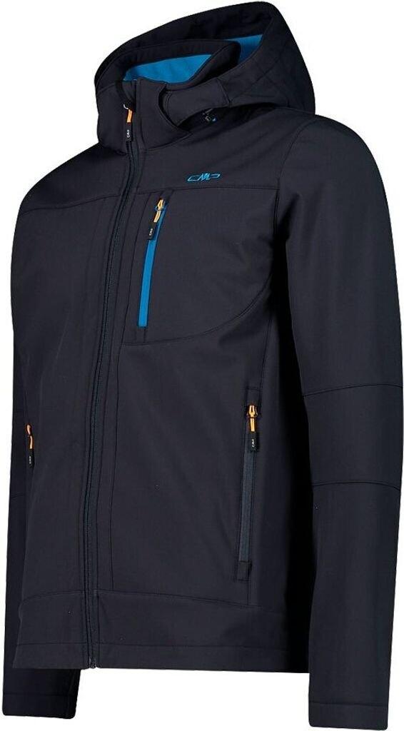 Куртка CMP мужская софтшелл с отстегивающимся капюшоном (3A01787N) Man Jacket Zip Hood antracite-reef2