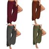 Women's Summer Casual Wide Leg Pants In Premium Quality Solid Color Design