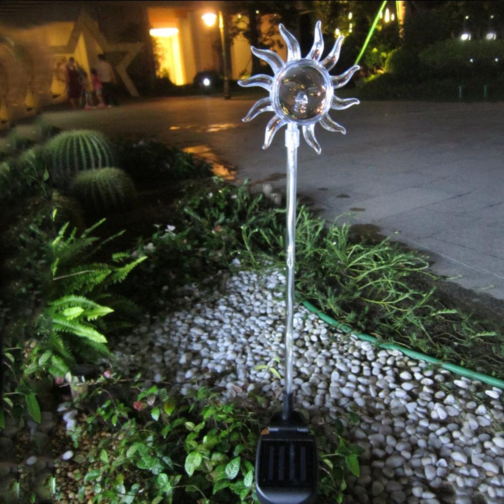 Solar Powered 6LED Light Outdoor Indoor Colorful Lamp for Garden Yard Lawn DecorationSun