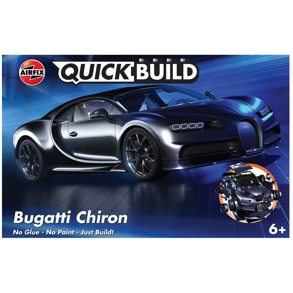 

Airfix НЕ Быстрая сборка Bugatti Chiron Черная пластиковая модель QB6025 (Машина)
