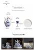 Ancient Style Retro Ceramic Baijiu Decanter Set with Wine Glasses