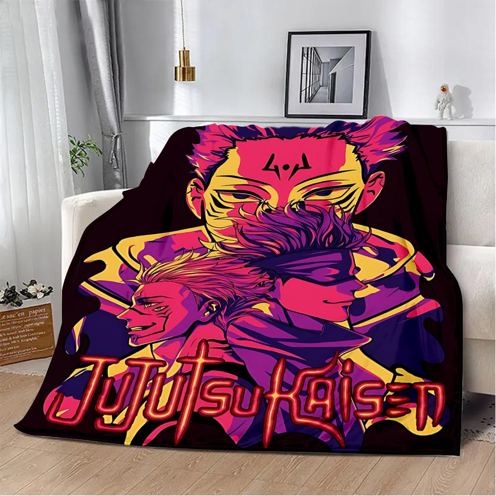 HOT Anime Jujutsu Kaisen Printed Blanket Picnic Warm Soft Comfortable for Home Travel Birthday Gift