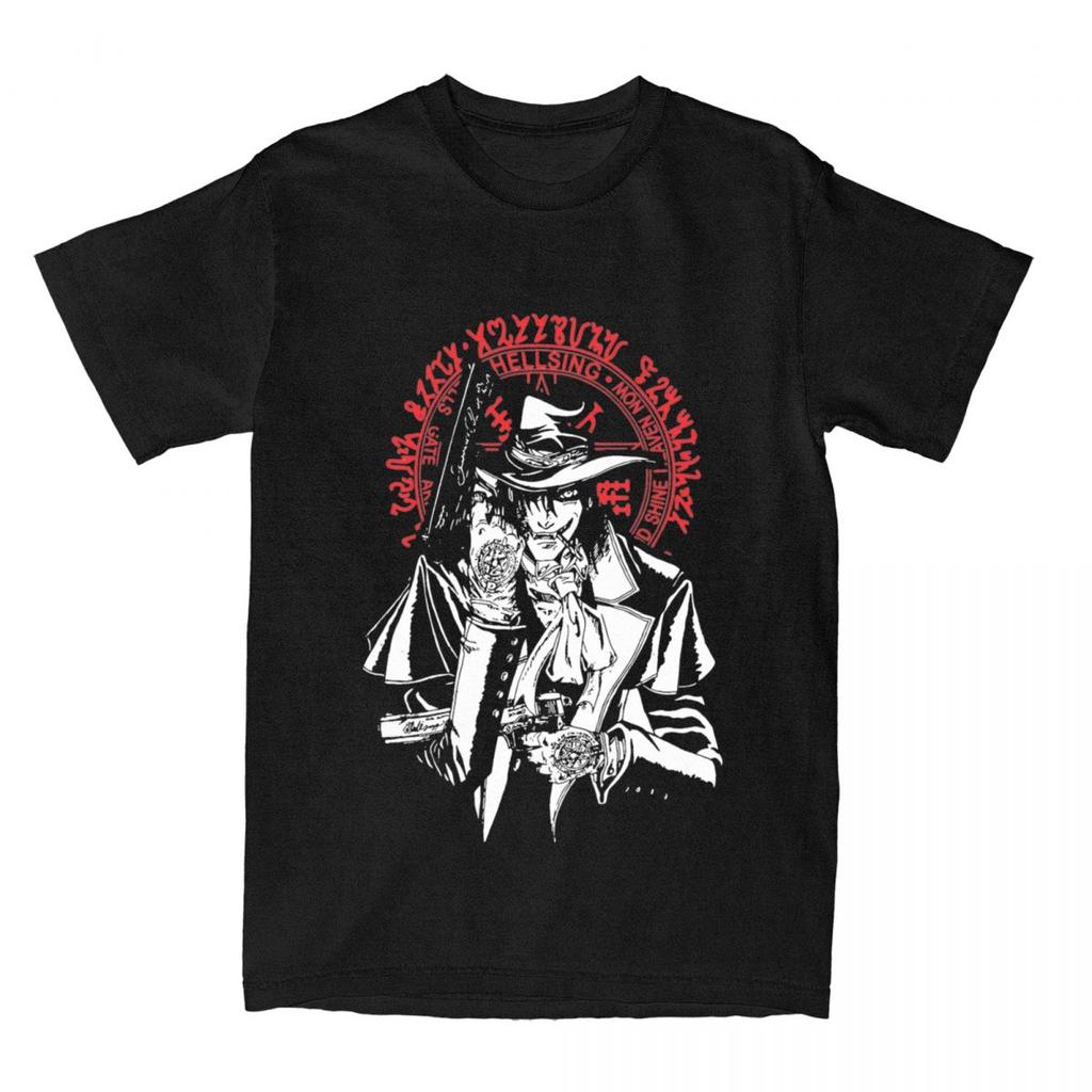 Men Women Manga Hellsing Alucard T Shirts Accessories 100% Cotton Tops T-shirt Vintage Tees Adult