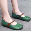 Fashion Women Flats Spring Genuine Leather Comfort Ladies Mary Janes Shoes Footwear Fashion Female Footwear Zapatos De Mujer Plus Size