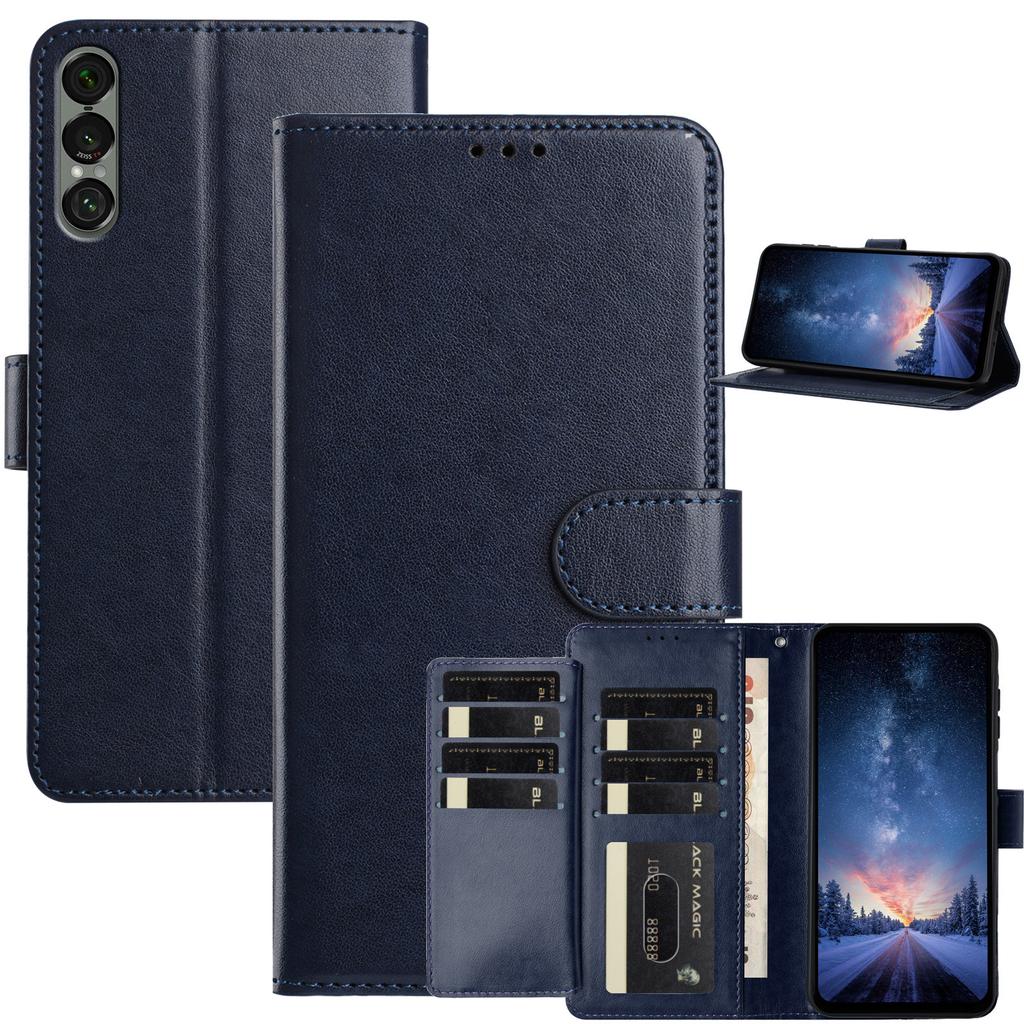 Pro Blackview A85/A53 Pro/A53.ZTE/série Sony.Peněženkové pouzdro na telefon z jehněčí kůže, více přihrádek na karty a stojánek, nárazuvzdorný ochranný kryt (10 barev)