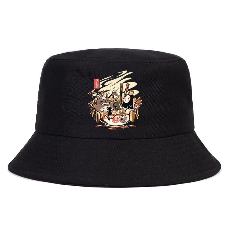 Totoro Studio Ghibli Sommerhut Damen Unisex Ullzang Spirited Away Panama Bob Eimerhut Das Design Flat Visor Anime Fischerhut