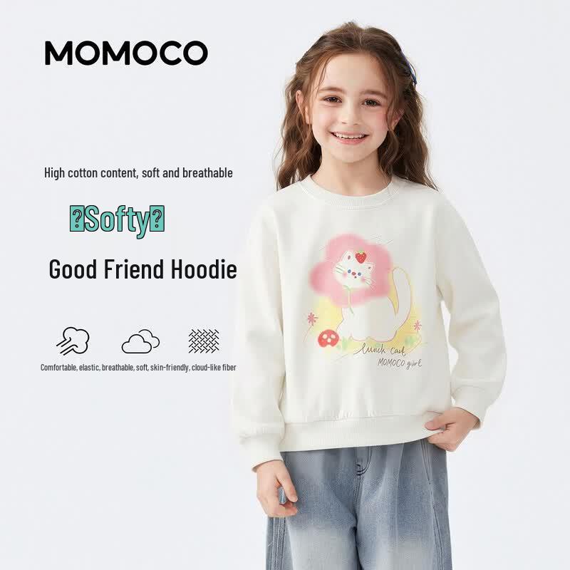MOMOCO Girls Cartoon Pullover Sweatshirt 90