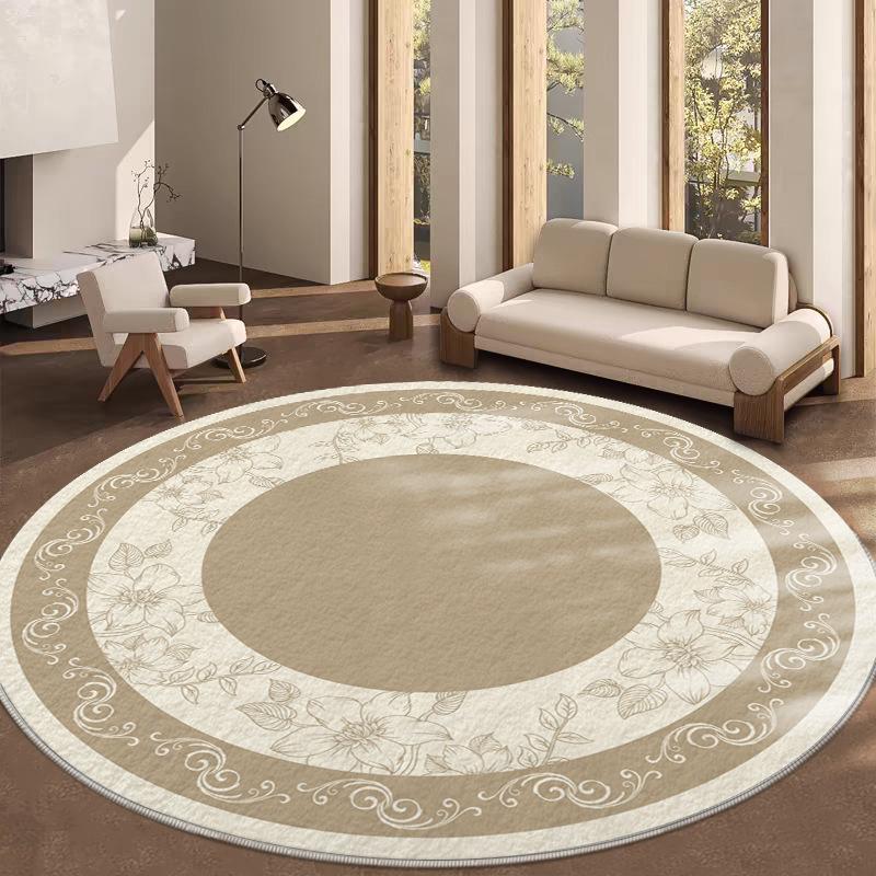 Circular Carpet Home Tea Table Mat Bedside Non Slip Foot Mat Study Chair Hanging Computer Chair Floor Mat