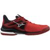 Tennis Shoes Wave Exceed TOUR 6 OC Artificial Grass Court Club Activities Lightweight Soft Tennis Hard Tennis Red X White X Black Cm 2E [Mizuno]