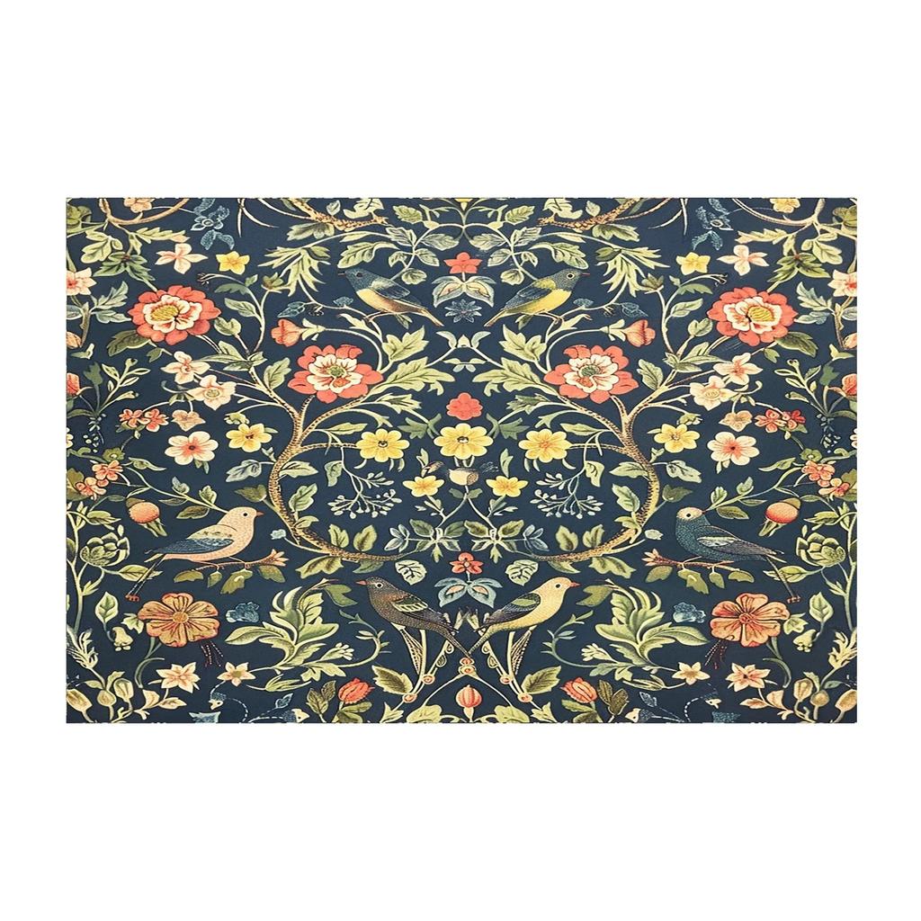 Tappeto Artistico Floreale Stile Medievale Ingresso Porta Pavimento Zerbino Tappetini Lavabili Soggiorno Bagno Decorazione Tappeto Tappetino Morbido Antiscivolo