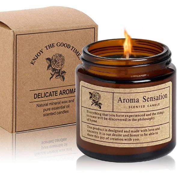 

3 унции(около 85 грамм)Ароматическая свеча сандалового дерева, хороший домашний запах, нетоксичная соевая свеча, ароматерапевтическая свеча, подходящая для мужчин, женщин, спа, йоги