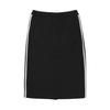 adidas Originals 3-Streifen Color-Block Elastischer Bund Sportlich Lässig Langer Rock Damen Unterteile Schwarz IR6101