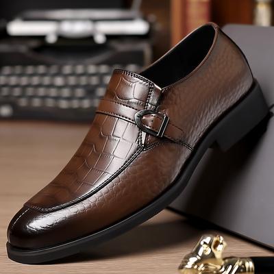 Herren Gesellschaftsschuhe Leder Freizeit Frühling Herbst Spitzschuhe Kleiderschuhe Mann Hohe Qualität Mode Party Seriöser Anzug Herrenschuhe