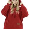 Europa, Amerika, Herbst und Winter, Männer und Frauen haben den gleichen Stil, Fleece Fleece, Lockerer Freizeit- und Wärme-Hoodie für Menschen und Haustiere.