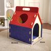 Cat House Cozy Bed Cave Handle Design Warm Funnest Play and Rest Scratch Resistant Easy Assembly