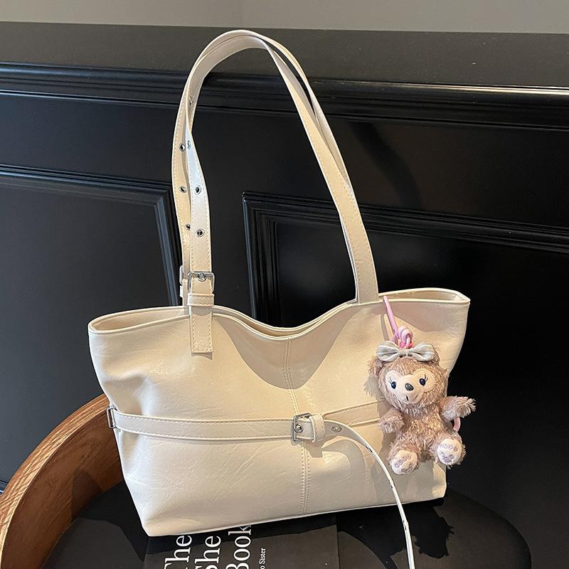 Spring and summer hot sale Korean college style simple oil wax pitot bag commuting versatile high quality versatile shoulder women's bag