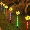 Plastic Pathway Light Solar Deck Lamp Football/Basketball/Baseball with Intelligent Light for Lawn M4YD