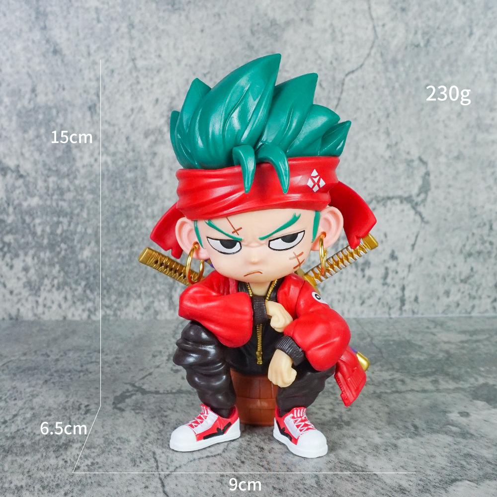 

Latest Luffy Ace Zoro Sanji Yamato Figurine Set Q Version Anime Peripheral Collectible Model Desktop Decoration