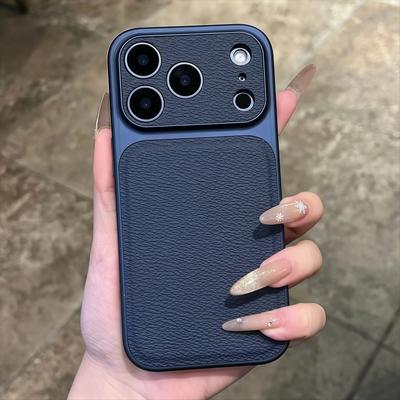 Original Matte Leather Magnetic Phone Case For iPhone 17 16 15 14 13 Pro Max Plus For Magsafe Camera Protection Shockproof Cover