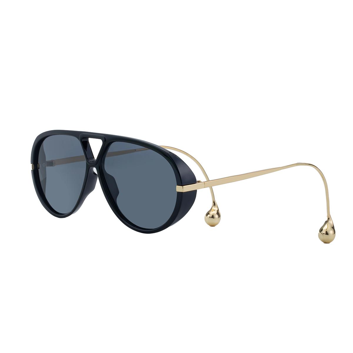 Partagas Wholesale Fashion Trendy Designer Custom Logo Round Oversized Double Bridge UV400 Sun Glasses Sunglasses for Women PC&PC