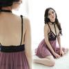 Sex underwear cute lace mesh suspender nightdress sexy pajamas seductive transparent