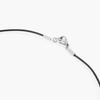 Jbans Classic Punched Antique Needle Pendant Leather Necklace (C2501-An855_Bk)