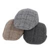 Old Men's Hat Herringbone Old Man Hat Forward Hat British Retro Style Cap Big Brim