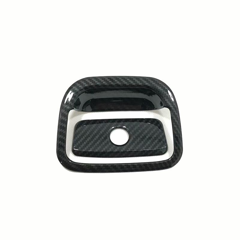 For Jeep Grand Cherokee 2014 2015 2016 2017 2018 ABS Carbon Fiber  Front Storage Glove Box Handle Cover Trim 2PCS