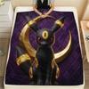 Cute Pokémon Print Flannel Blanket, Warm Comfortable for Bedrooms, Sofas, Beds, Chairs, Picnics, Travel -HE35