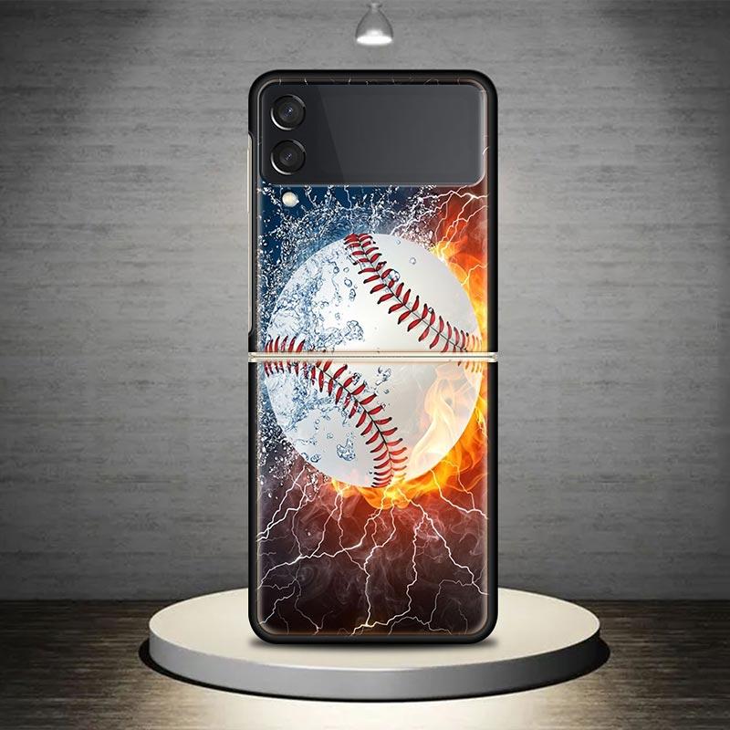 Baseball Sport Phone Case Cover for Samsung Galaxy Z Flip7 Flip6 Flip 7 6 5 4 3 Flip3 Flip4 Flip5 5G Shockproof Fundas Galaxy Z