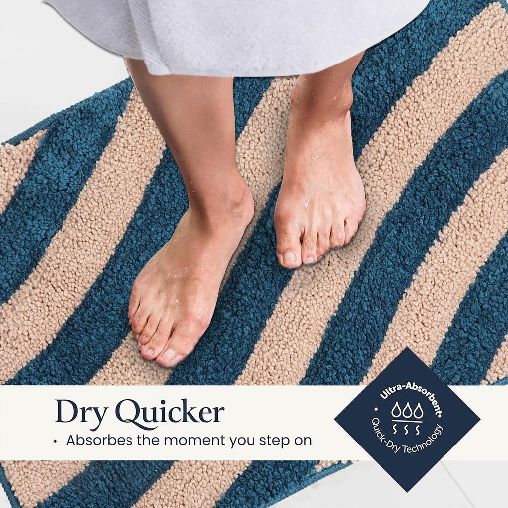 Super Soft Microfiber 2800 GSM Bathroom Mat – Anti Skid, Quick Dry, Water Absorbent, Machine Washable – Floor Mat for Bedroom,