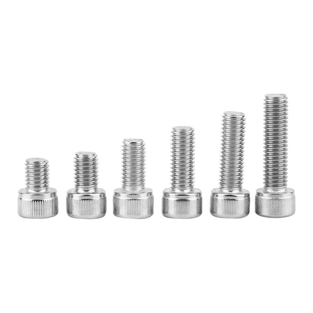 Steel Hex Socket Cap Head Screws with Hex Nut Washers Assortment (M8x60pcs)