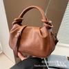 Bag Korean High-end Versatile Dumpling Bag Autumn and Winter 2025 New Niche Design Pleated Messenger Handbag Women