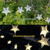 Outdoor Waterproof Twinkling Star Solar String Lights for Garden & Balcony Decoration - Holiday & New Year Lighting
