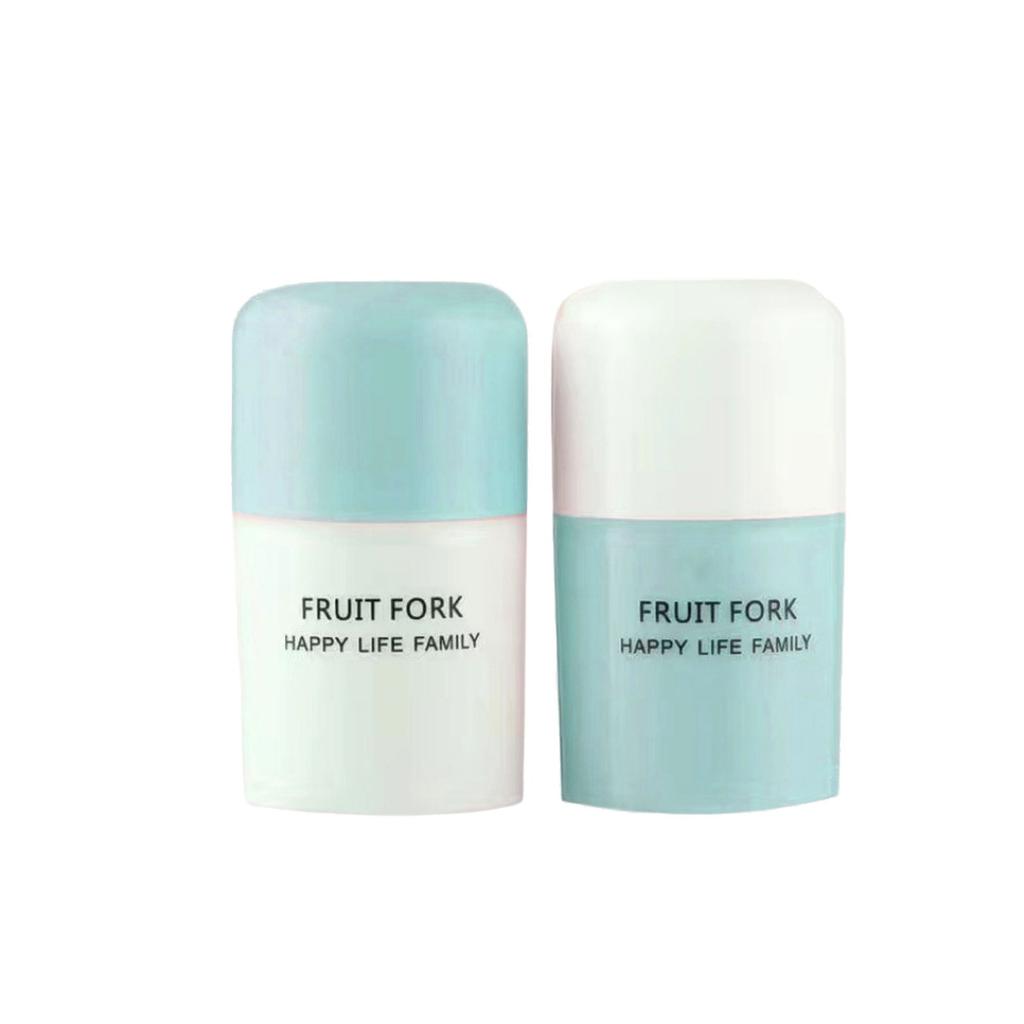 Disposable Fruit Forks, Food-grade Fruit Picks, Plastic Two-toothed Household Cake And Dessert Forks, Small Forks For Pastries