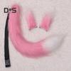 Fox Ears Tail Set Handmade Plush Animal Cosplay Props Realistic Design Role Play Halloween Party Accessories