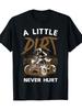 Black ATV Graphic T-shirt - "A Little Dirt Never Hurt" Design
