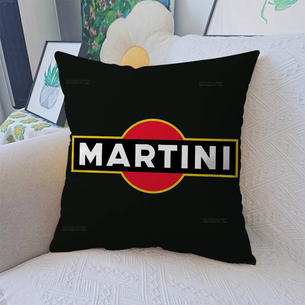 Classic Cocktail M-Martini Racing Personalized Pillow Cover Kids Bedroom Wild Party Decor Pillowcase Kid Birthday Shower Gift