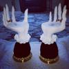 Witch Hand Candlestick Halloween Palm Candle Holder Gothic Decor Snack Bowl Stand Resin Ornament Halloween Decorations For Home