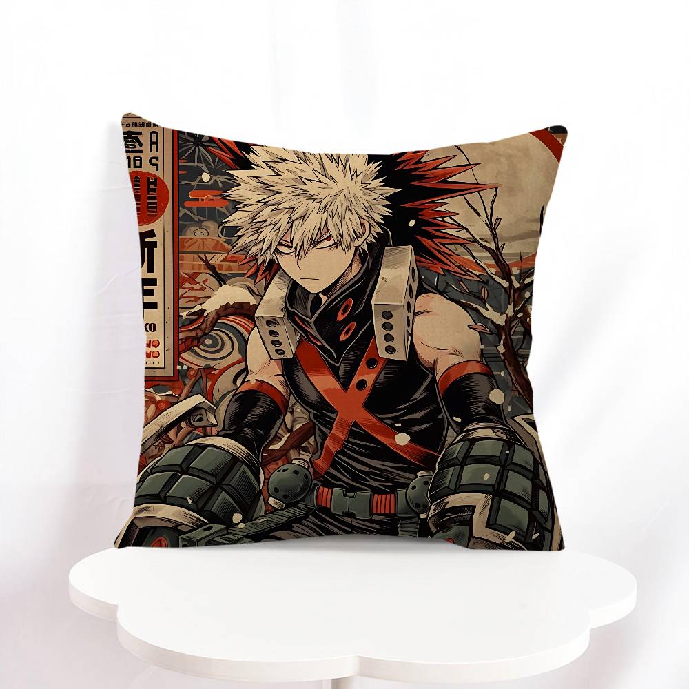 K-Katsuki Bakugo Anime Federa Cuscino Morbido Peluche Custodia Cuscino Per Casa Soggiorno Divano Decorazione