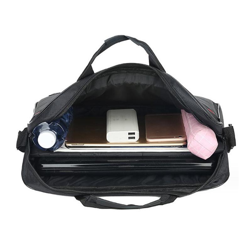 1 Piece 15.6 Inch Laptop Shoulder Handbag Zipper Shoulder Bag Business Portable Nylon Computer Handbags Simple Style