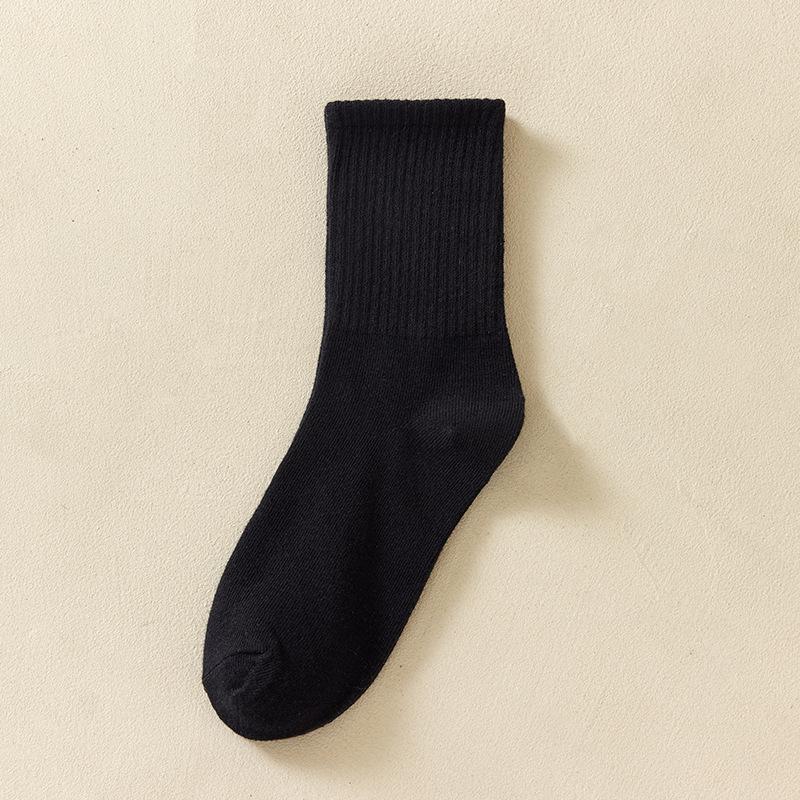 

Унисекс гольфы до середины икры с высоким верхом: Однотонный, дизайн с двумя полосками для осени и зимы One Size 35-41