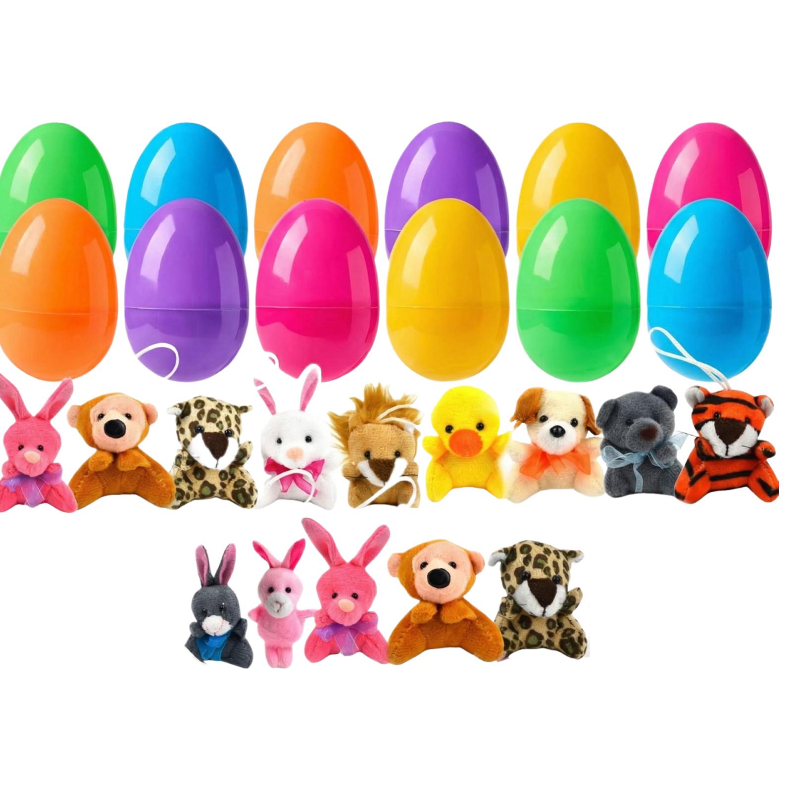 36pcs Easter Egg Plush Animal Toys
