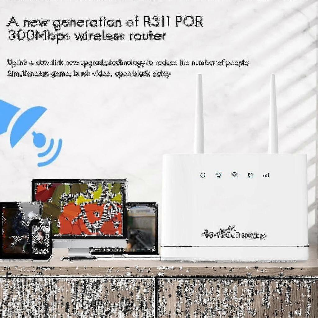 R311pro Wireless Router - 4g/5g Wifi, 300mbps, Sim Card, Eu Plug