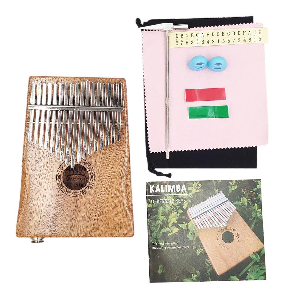 Kalimba 17 Tasti In Mogano - Pianoforte A Pollice Mbira Con Tastiera (EASTTOP)