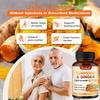 Turmeric Ginger Capsules 1950mg Contains Curcumin+Ginger+Black Pepper Extract to Protect Joint Heart and Brain Health 120 Capsules