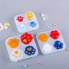 Kitten Claw Keychain Mold Cat Little Heart DIY Resin Mold Crystal Epoxy Silicone Mold Pendant Jewelry Making Casting Mould