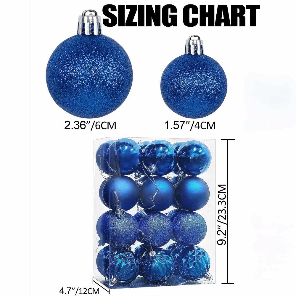 Electroplated Christmas Ball Ornaments Shatterproof Christmas Ball for Tree Decoration