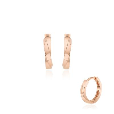 Silver One-Touch Earrings Sc1414