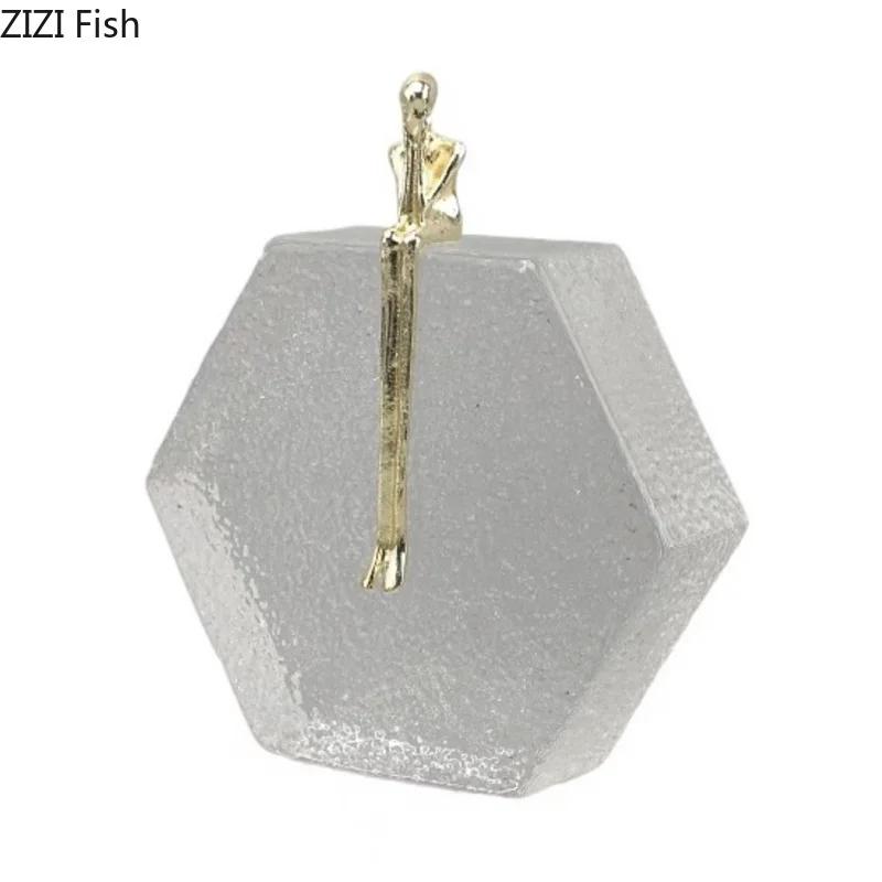 Chiseling Stones Statues of Figures Sculptor Abstract Crafts Ornaments Desk Decoration Crystal Sculpture Room Aesthetic Decor
